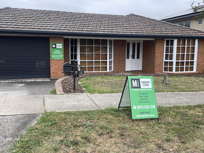 Front of Mi Therapy Clinic at 12 Kipping Rise, South Morang, with clinic signage